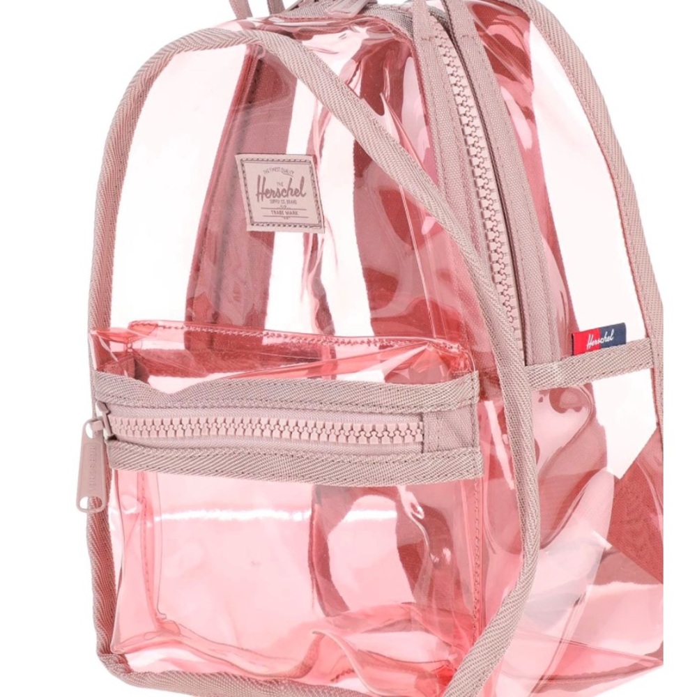 Mini Herschel pink clear back pack